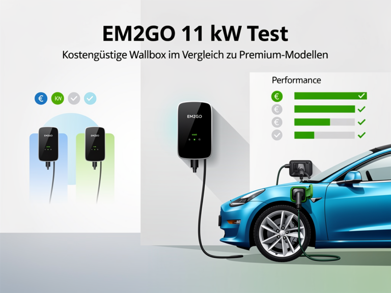 EM2GO 11kW Test: Kostengünstige Wallbox im Vergleich zu Premium-Modellen EM2GO 11kW Test: Kostengünstige Wallbox mit gutem Preis-Leistungs-Verhältnis