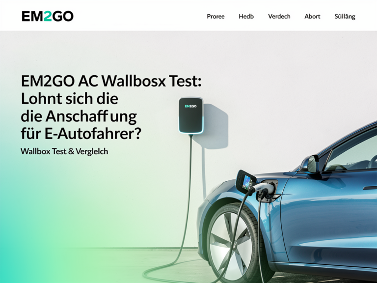 EM2GO AC Wallbox Test: Lohnt sich die Anschaffung für E-Autofahrer? EM2GO AC Wallbox Test für E-Autofahrer: Nutzen und Erfahrungen der 11kW Wallbox