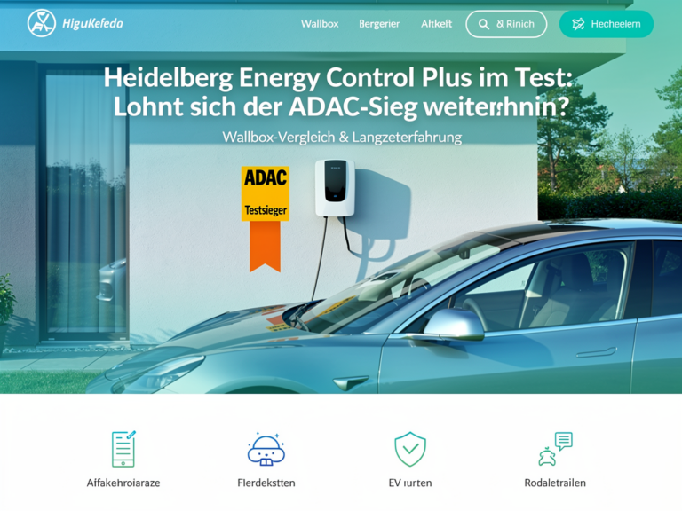 Heidelberg Energy Control Plus im Test: Lohnt sich der ADAC-Sieg weiterhin? Heidelberg Energy Control Plus im Test und Bewertung der Wallbox Leistung