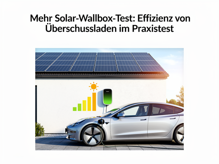 More Solar Wallbox Test: Effizienz von Überschussladen im Praxistest More Solar Wallbox Test zur Effizienz des Überschussladens im Praxistest