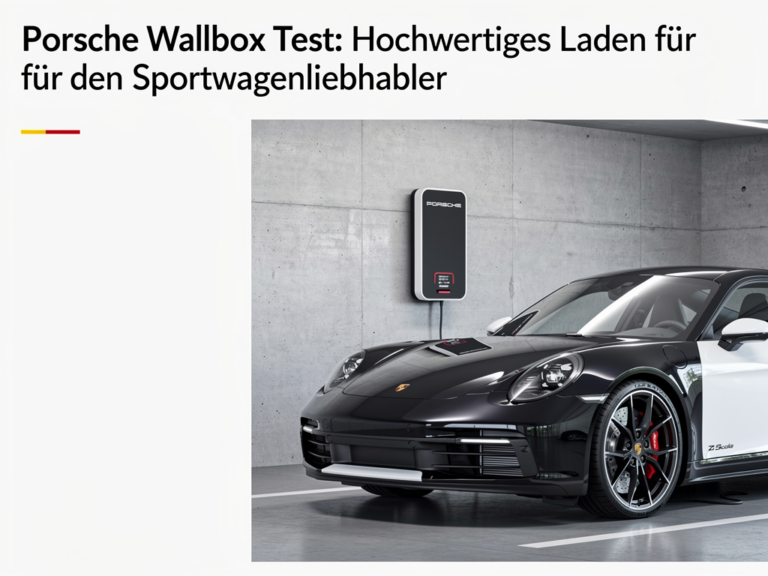 Porsche Wallbox Test: Ladelösung für Sportwagenliebhaber mit hochwertigen Materialien