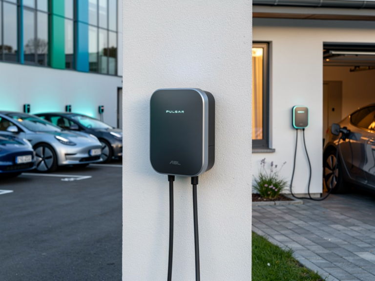 ABL Pulsar 11 kW Praxistest zeigt Stärken für Firmenparkplätze und Zuhause ABL Pulsar 11 kW Wallbox im Praxistest an Firmenparkplatz und Zuhause
