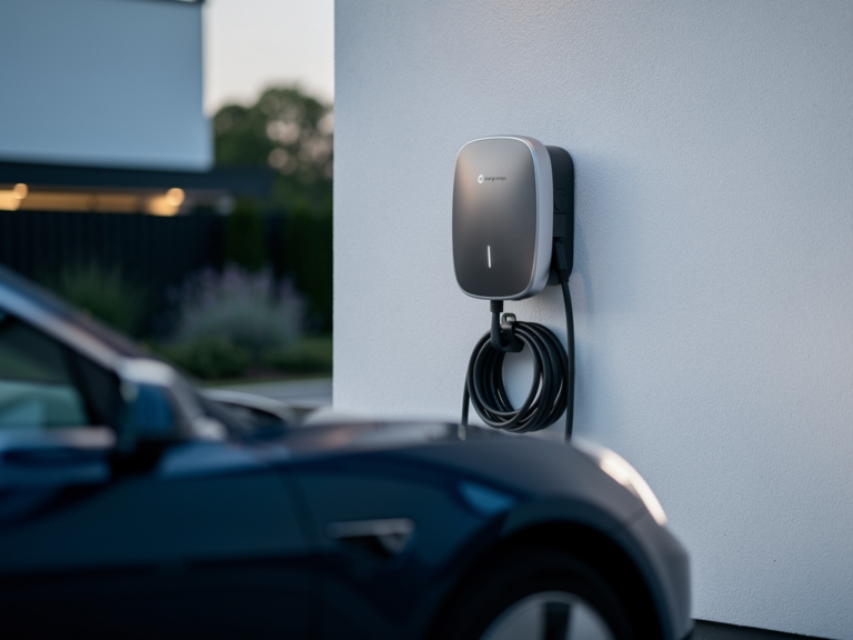 Charge Amps Halo 11kW Test und Vergleich der eleganten skandinavischen Wallbox Charge Amps Halo 11kW Wandladegerät skandinavisches Design und flexible Nutzung