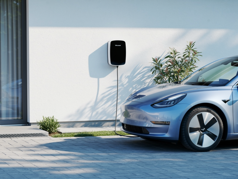 So überzeugt die Hyundai Wallbox 11 kW im Alltag – Erfahrungen und Tipps Hyundai Wallbox 11 kW an Hauswand montiert lädt Elektroauto im Alltag effizient