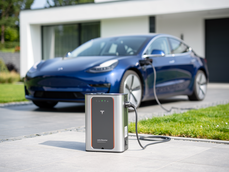 So überzeugt der Juice Booster 3 air im Alltagstest zum Kaufzeitpunkt Juice Booster 3 air mobiles Elektroauto-Ladegerät im Alltagstest mit hochwertigen Adapterkabeln