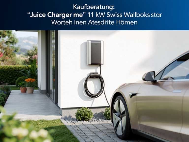 Juice Charger me 11 kW Test im Praxischeck Wie überzeugend ist die Schweizer Wallbox Juice Charger me 11 kW Wallbox Schweizer Qualität minimalistisches Design und einfache Handhabung
