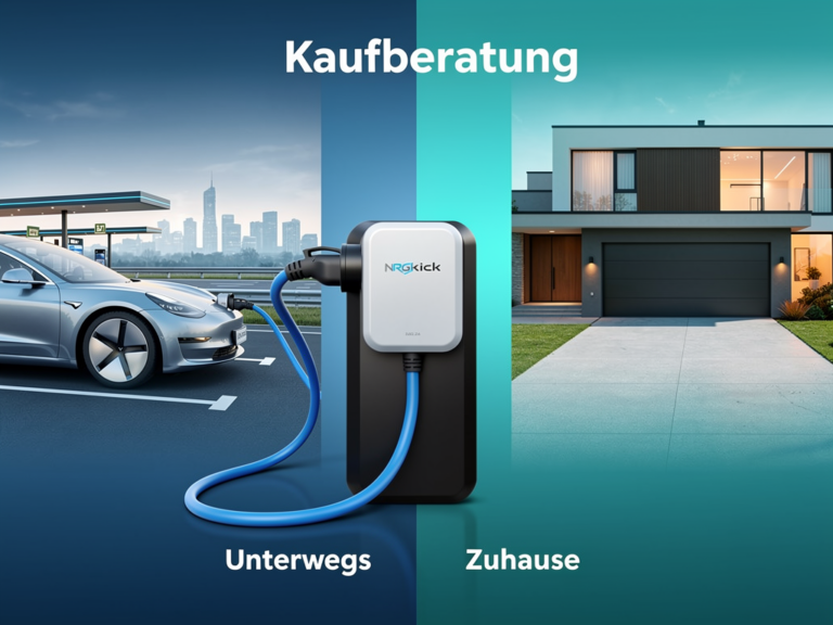 Mobiles Ladegerät NRGkick 32A für Elektroauto unterwegs und zuhause