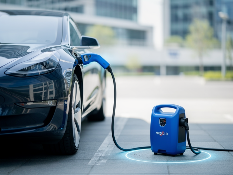NRGkick CEE blau 16A 11kW mobile Ladestation für flexibles Laden unterwegs