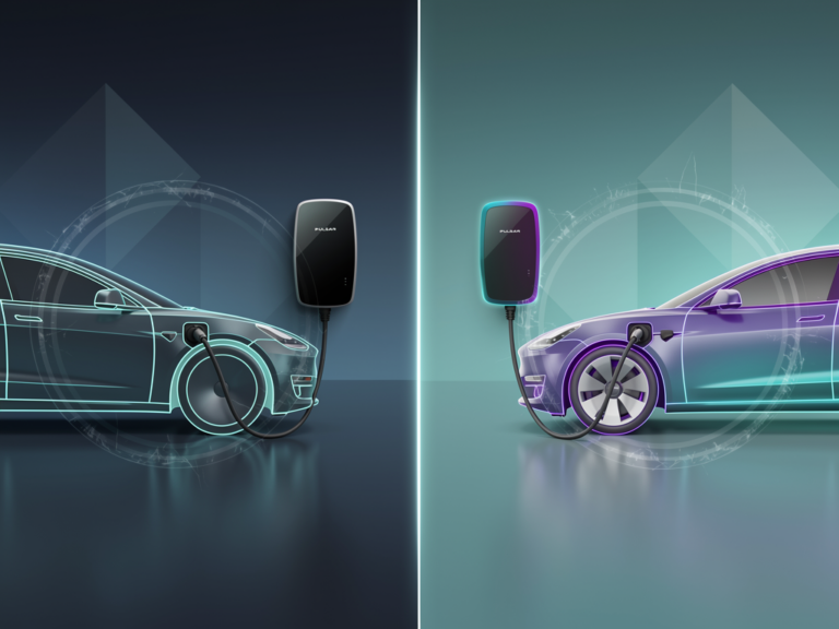 Pulsar One 11kW Wallbox im Vergleich zur Pulsar Plus Ladegerät Bewertungstest