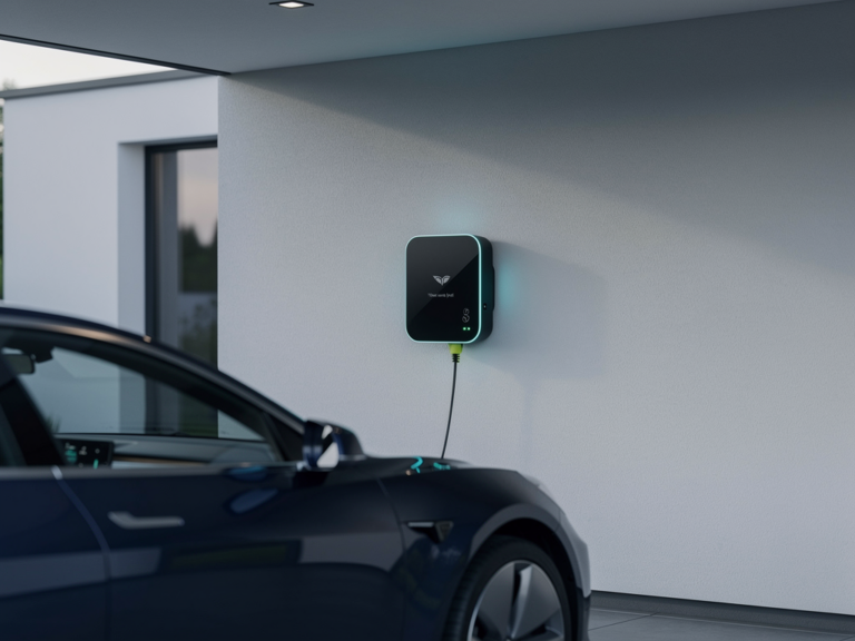 Ratio Electric Smart Box 11kW kompakte Ladestation mit App-Steuerung und wetterfestem Gehäuse