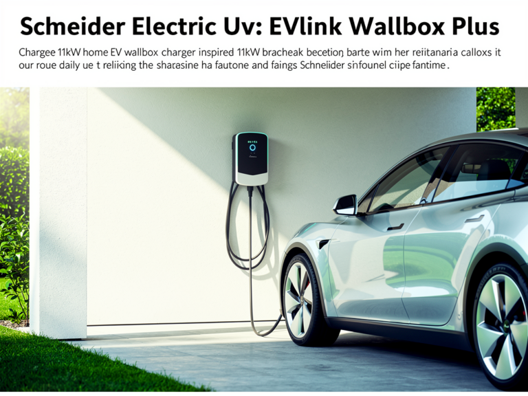 Schneider Electric EVlink Wallbox Plus 11kW robuste Ladestation im Alltagstest montiert