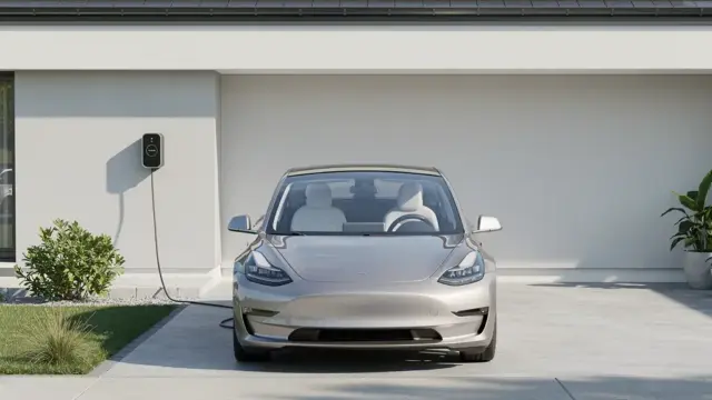 Illustration zum Thema E-Auto Batteriespeicher