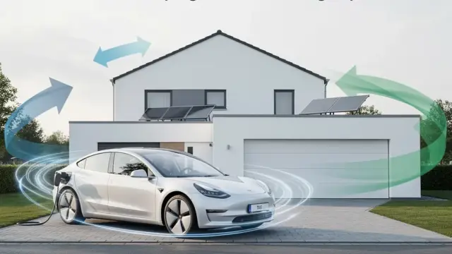 Bild eines bidirektionalen Ladesystems zur Förderung von Elektrofahrzeugen in Deutschland