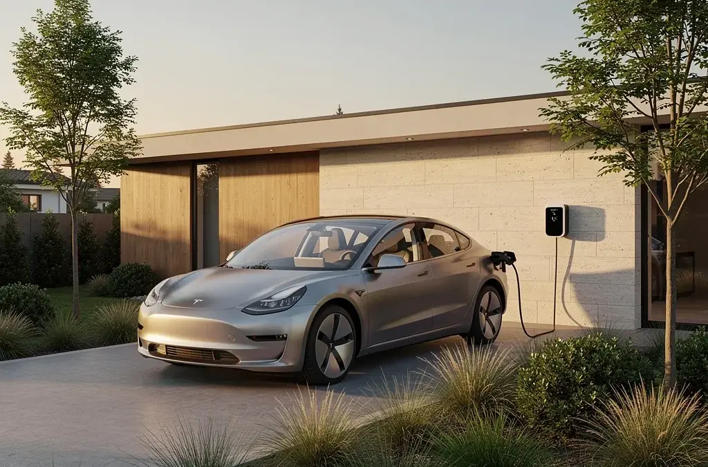 Go e Wallbox für umweltbewusste Autofahrer beim Laden von Elektrofahrzeugen zu Hause