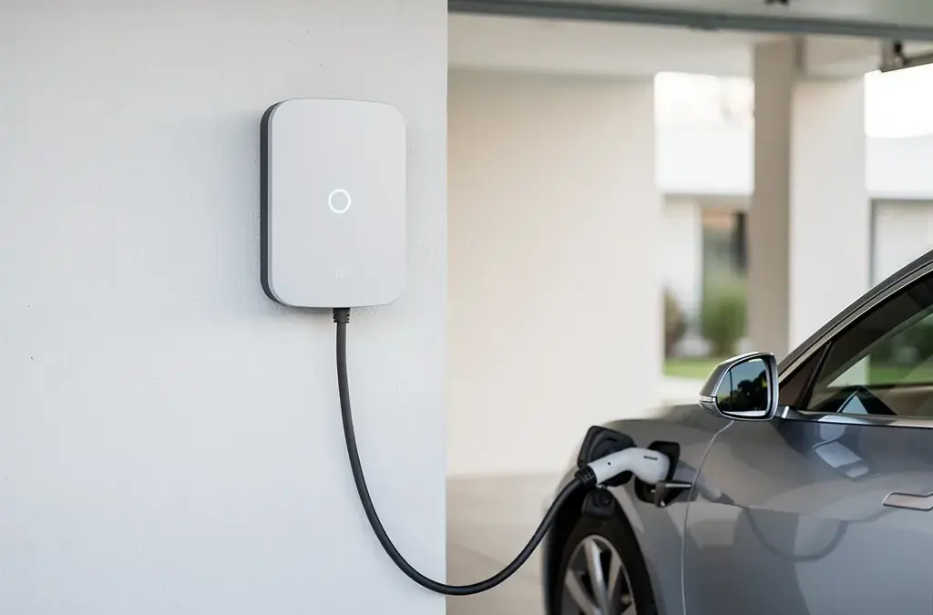 Intelligente Wallbox optimiert Lastmanagement für effizientes Laden von E-Autos