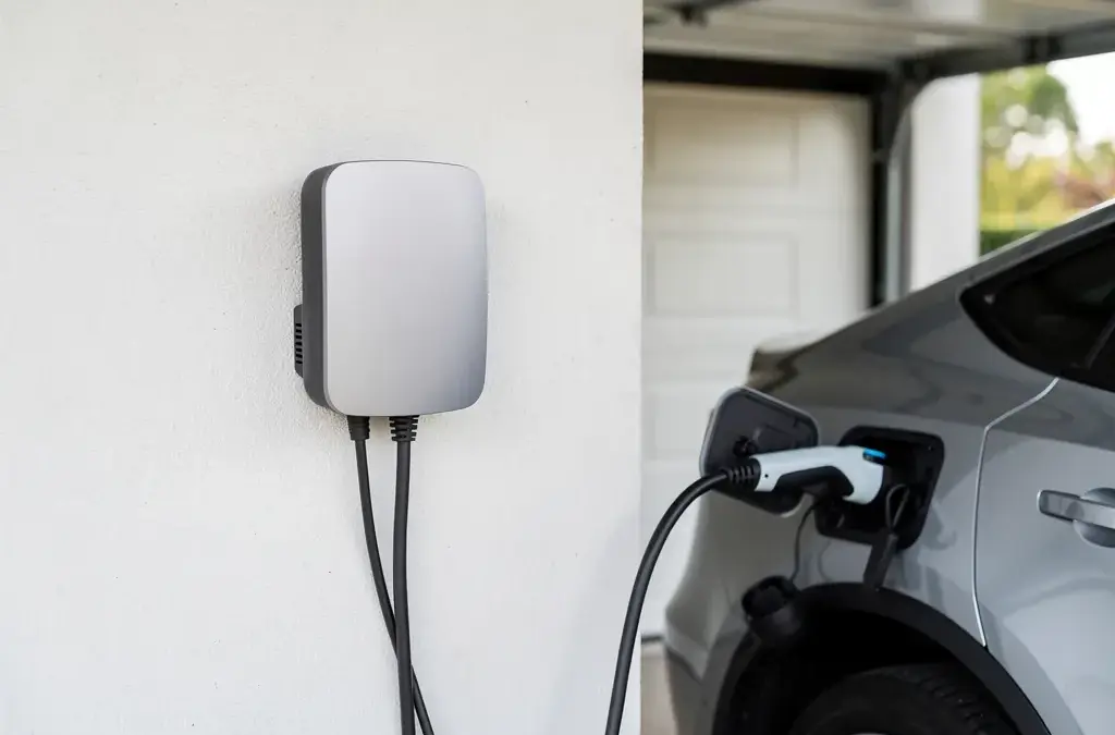 Aufbau einer Wallbox mit wichtigen Komponenten für effizientes Laden von Elektrofahrzeugen