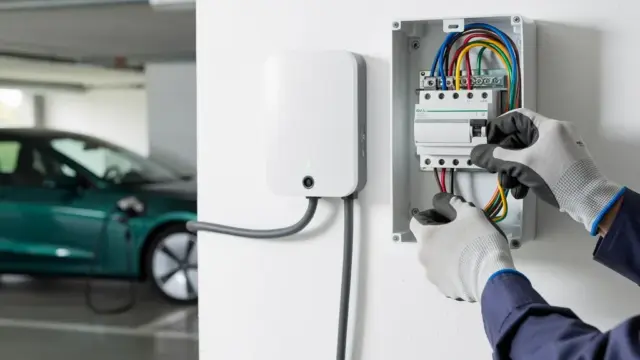 Wallbox mit FI-Schalter für sichere Elektroauto-Ladung in Mietwohnungen