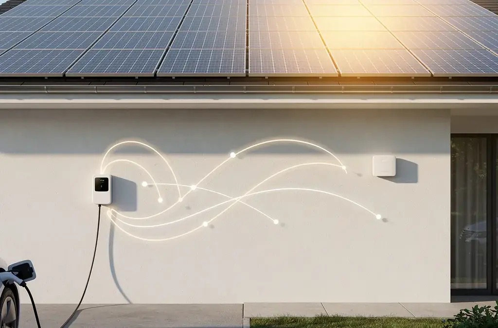 Wallbox heimnetzwerk integration für optimales Überschussladen von Solarstrom
