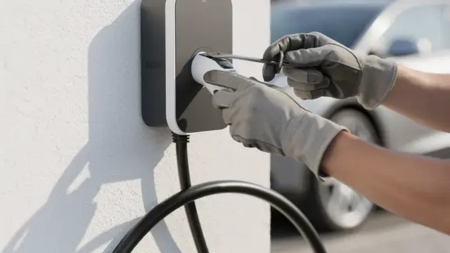 ALT-Text für das Beitragsbild zur Wallbox-Installation und wichtigen Aspekten der Planung