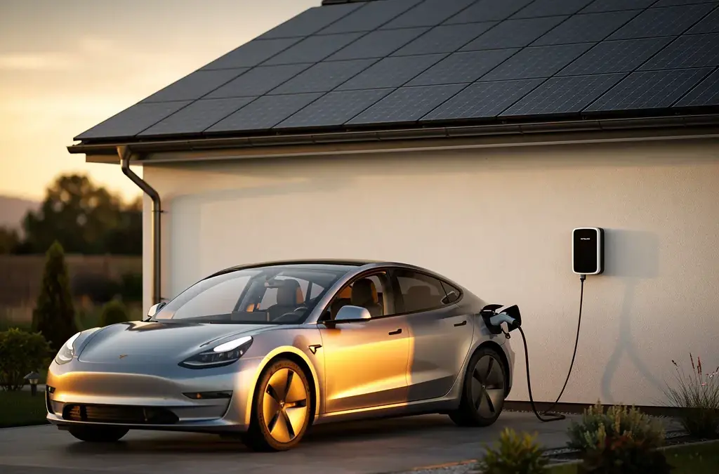 Wallbox PV Installation für effizientes Überschussladen von E-Autos zu Hause